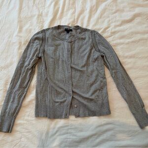 Banana Republic Light Gray Knit Cardigan